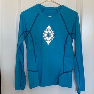 Athleta l/s top blue athletic outdoor